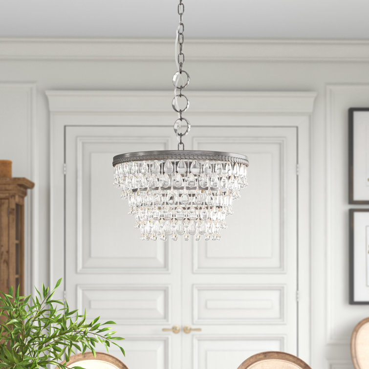 Greyleigh™ Rutha 5 Light Unique Tiered Chandelier with Crystal
